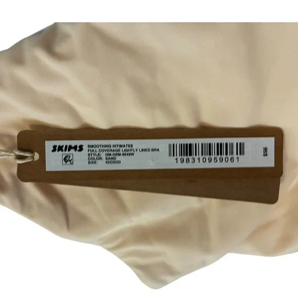 SKIMS Smoothing Intimates Full‎ Coverage Lightly Lined Bra Sand 42DDDD NWT - Picture 5 of 8